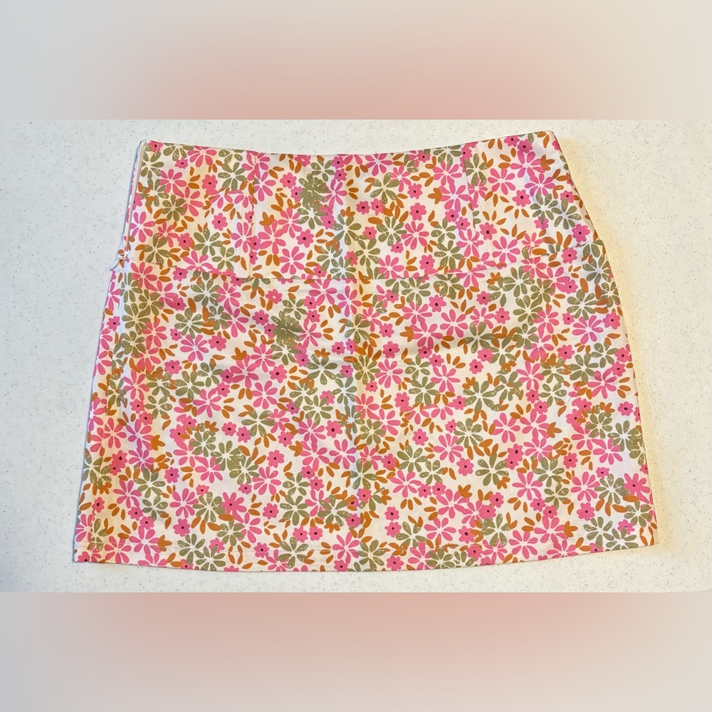 Princess Polly Pink Floral A-Line Mini Skirt - Picture 3 of 6